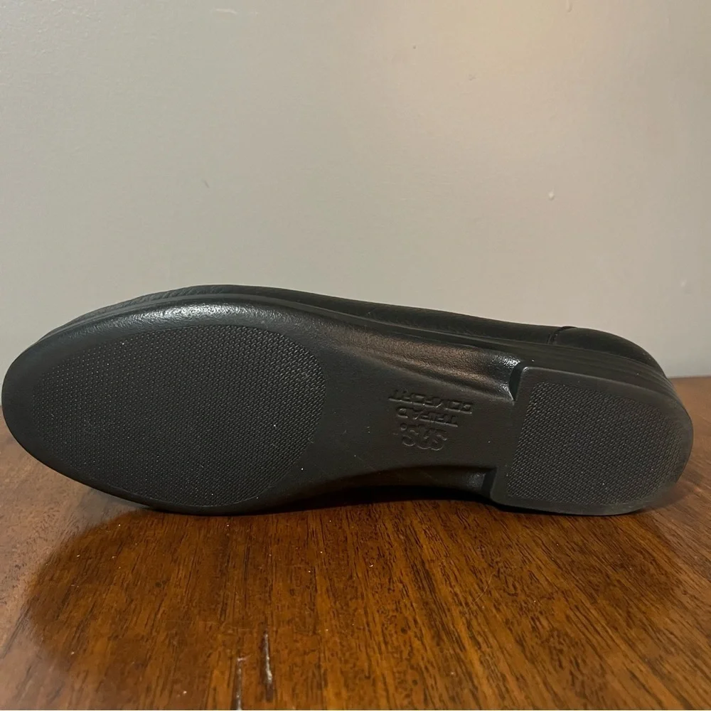 SAS Black Leather Loafers - Picture 8 of 12